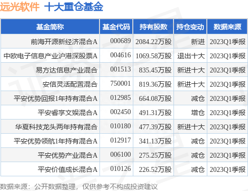5月29日远光软件涨5.41%，前海开源新经济混合A基金重仓该股