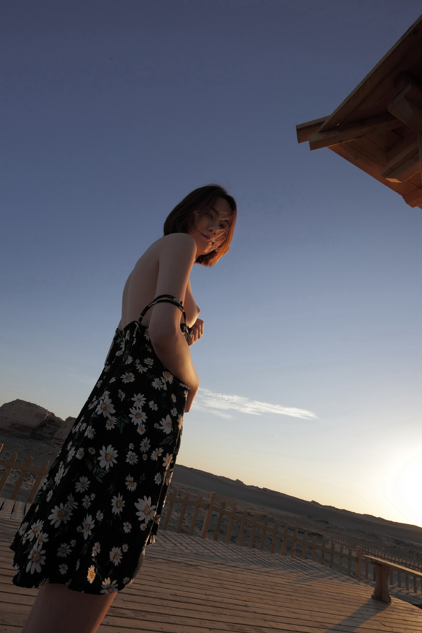 野外的美女