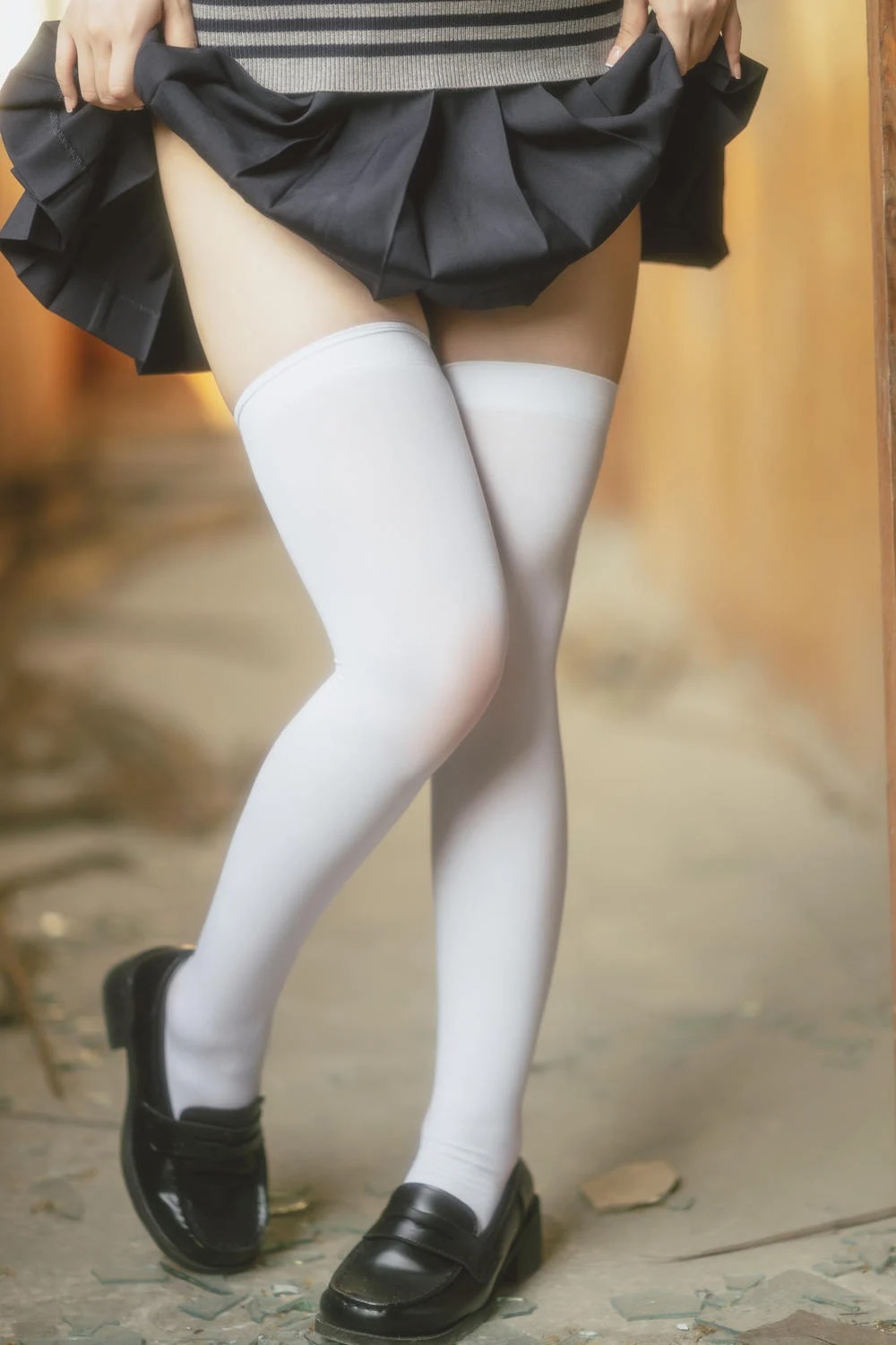学生装扮的美女