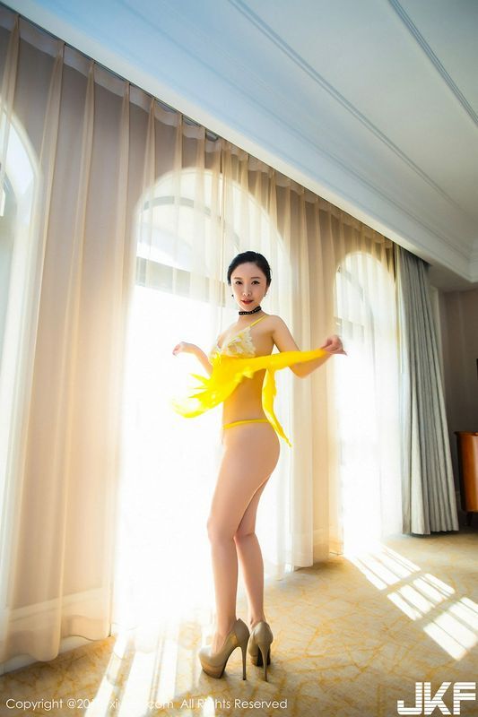 嫩模西希白兔黄色情趣内衣配丁字裤大尺度全脱火辣诱惑写真